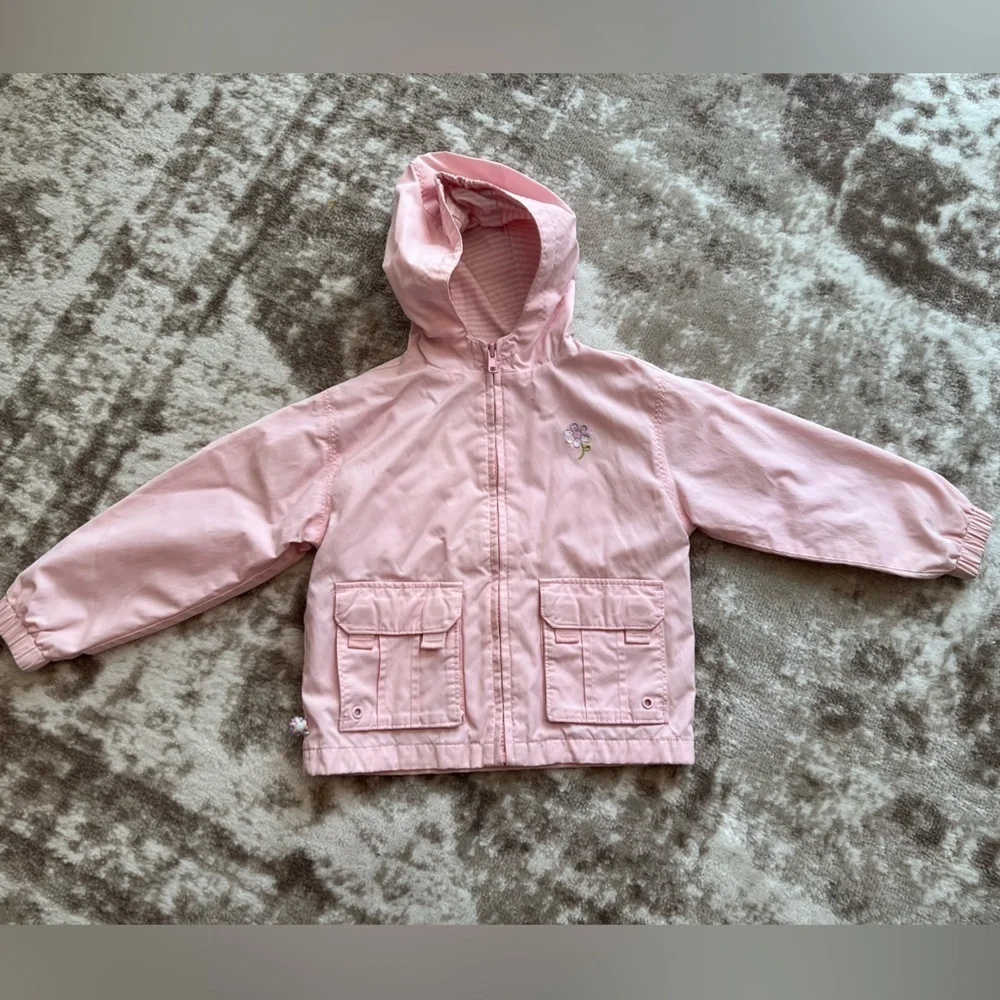 Outbrook Baby Pink Kids Raincoat/Utility Jacket Size 3T